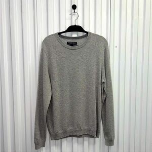 Mizzen + Main Size Large Cashmere Sweater Preppy Modern Minimalist Professional